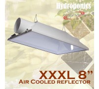 8" XXXL Large Lighting Reflector Air Cooled Hood Grow Light Hydroponics 36"x30"